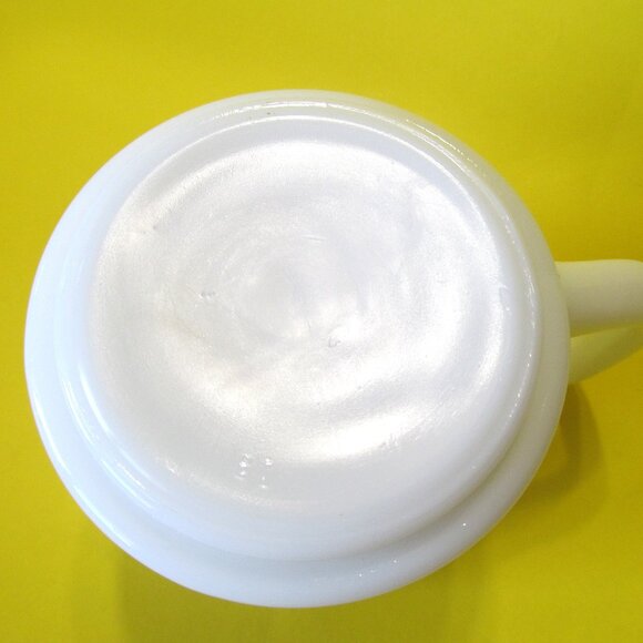 Milk glass September Birthday Morning Glory Mug - Picture 4 of 4